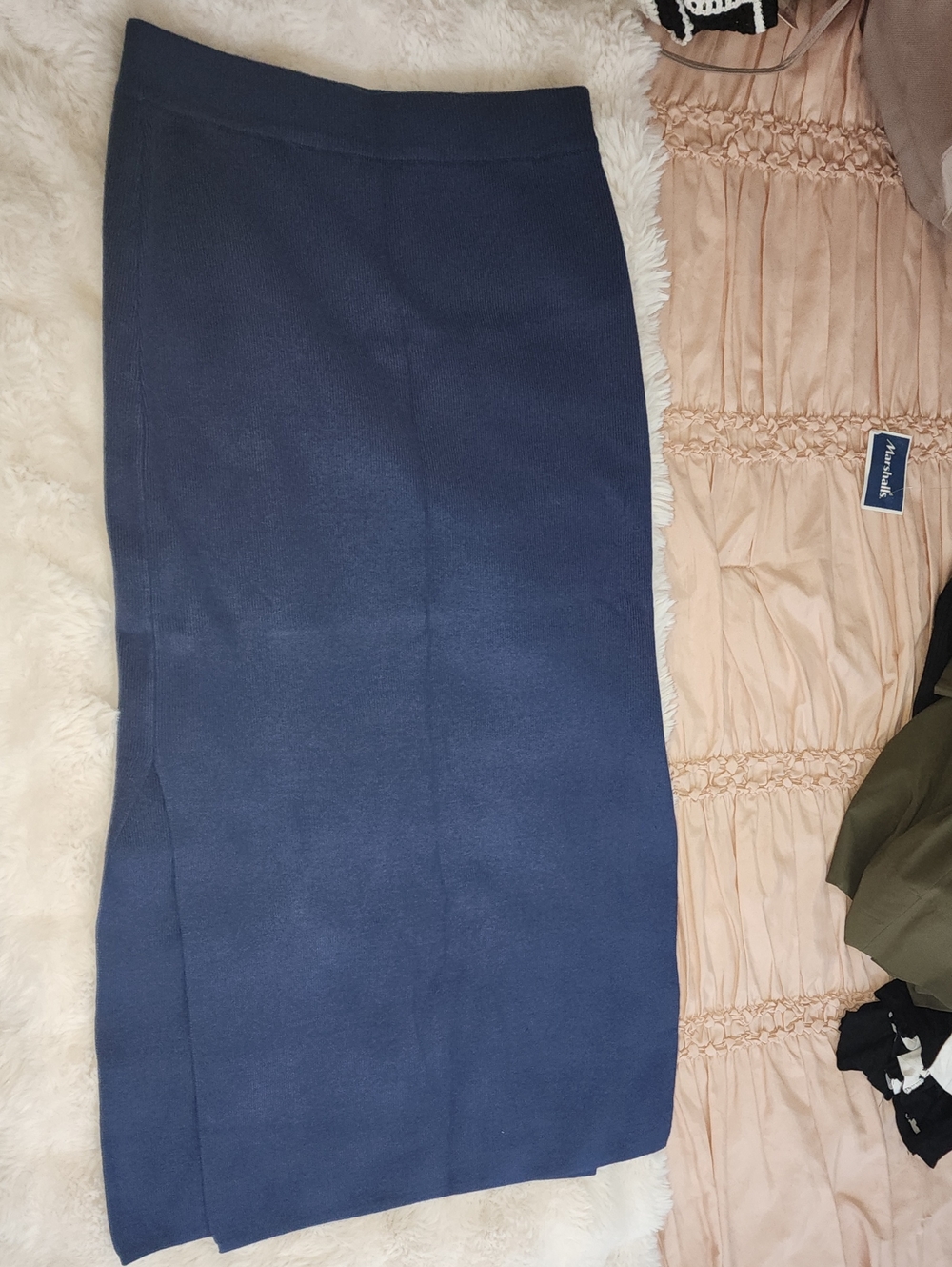 Women’s Navy Blue 2 Piece Skirt Set